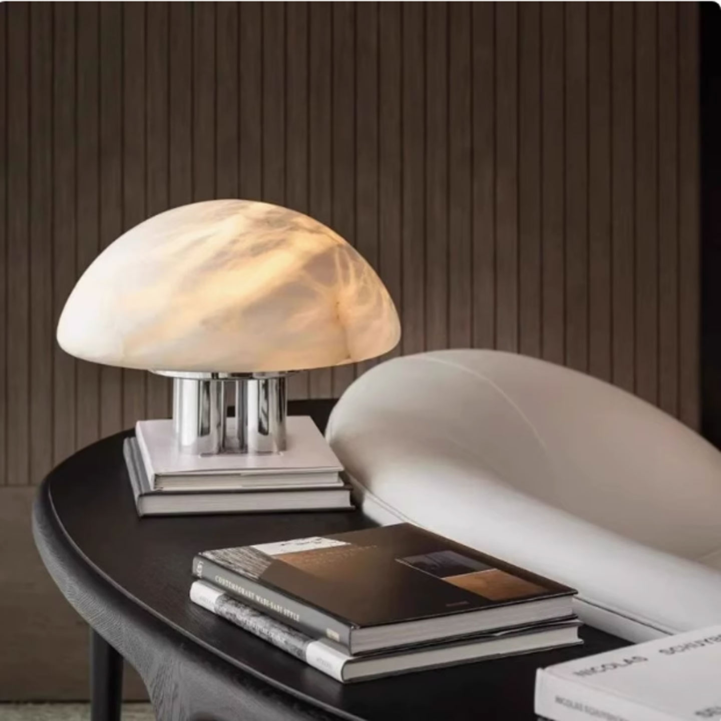 中古风云石台灯创意别墅