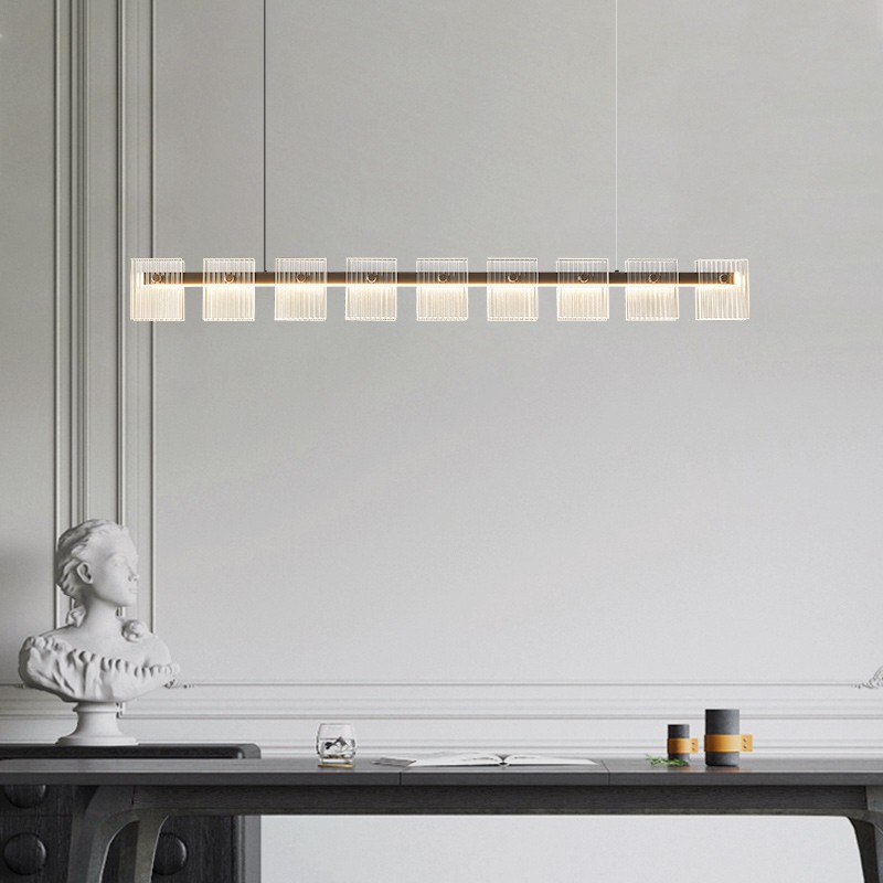 餐厅吧台玻璃北欧吊灯