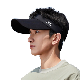 jeep吉普帽子男夏季户外防晒帽防紫外线遮阳帽空顶骑车男士太阳帽