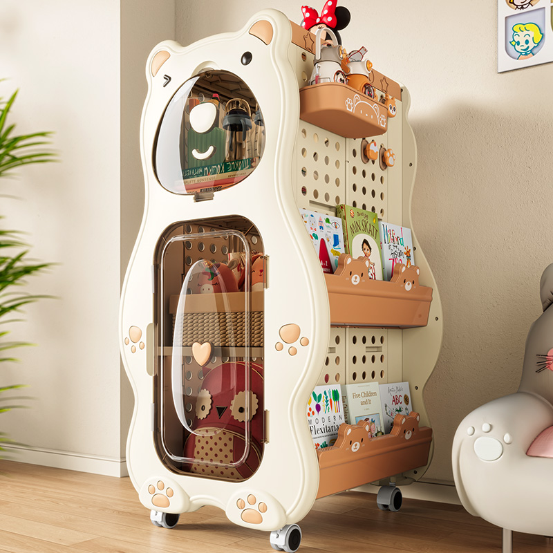 儿童绘本书架移动收纳架