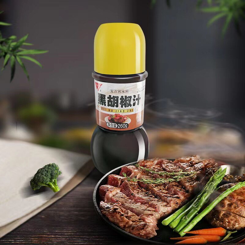 黑椒酱天力黑胡椒汁黑胡椒牛排烤肉酱意粉意面调料拌面酱黑胡椒酱