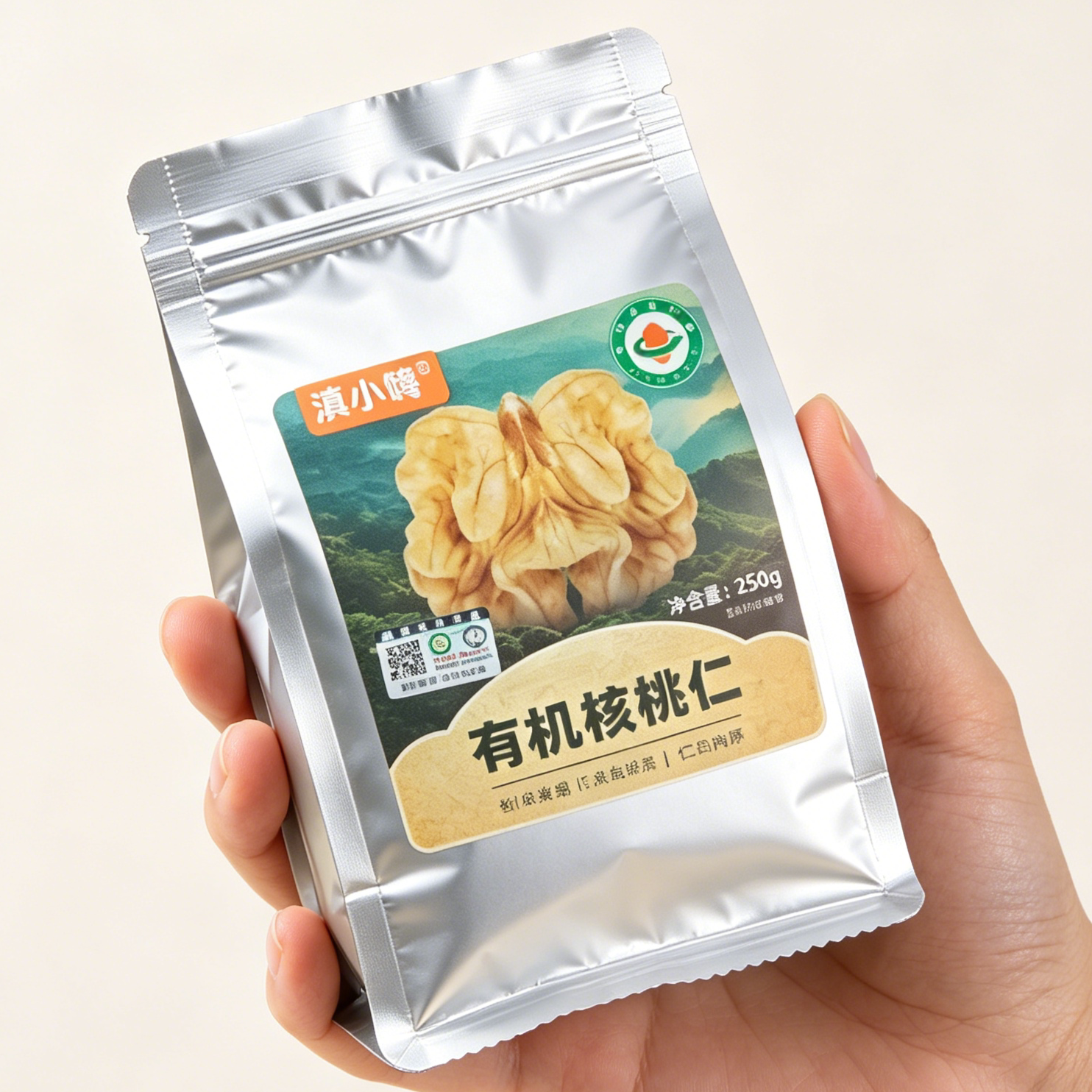 滇小嗨原味纸皮核桃仁云南高山有机核桃仁孕妇儿童坚果零食