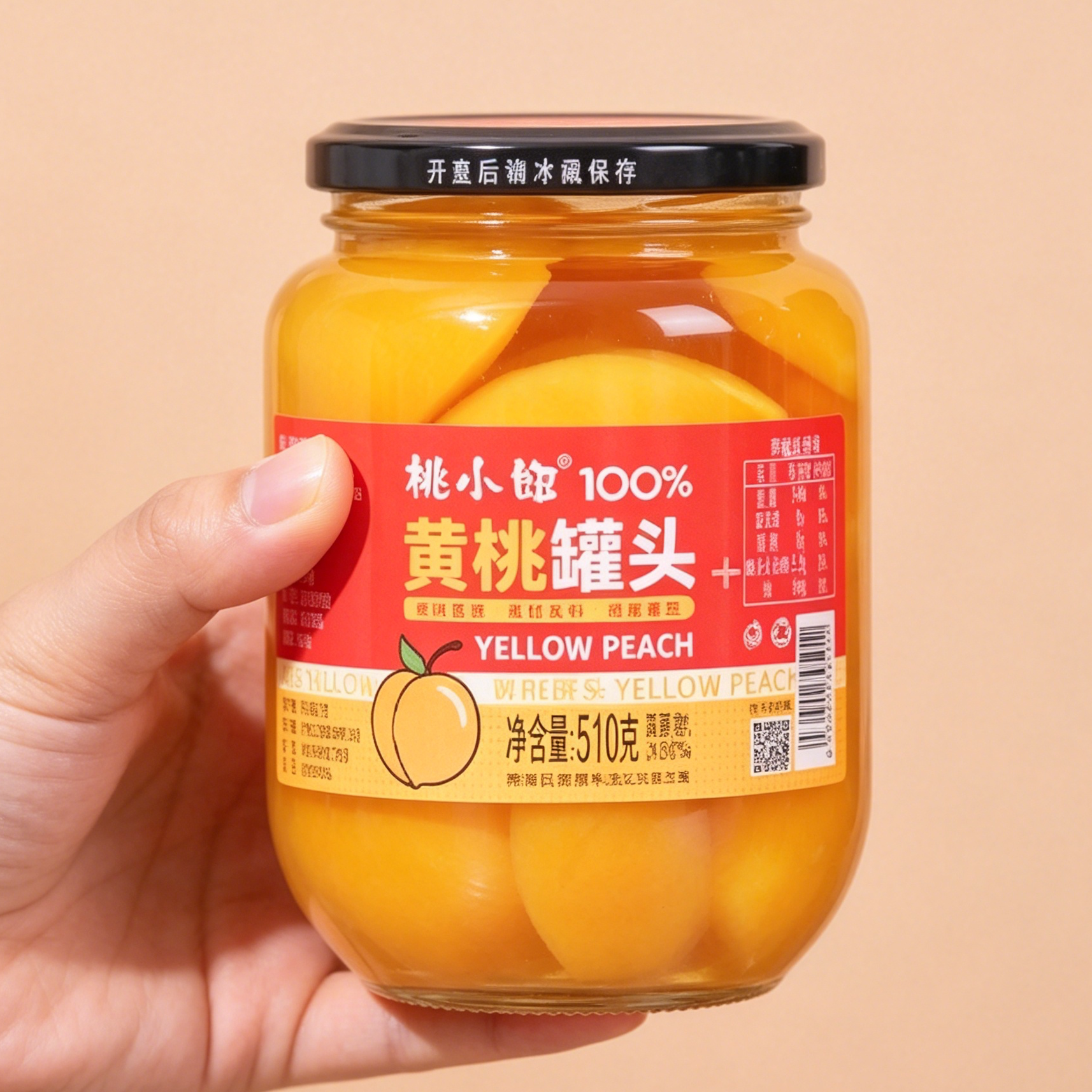 桃小妞黄桃2罐+桃小妞甜杏2罐
