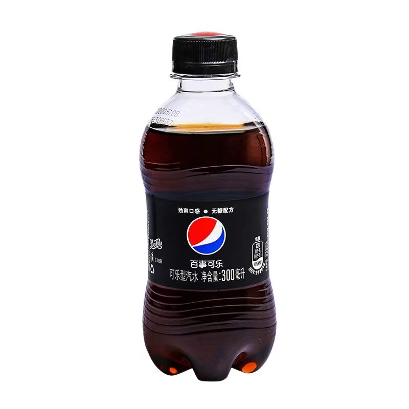 百事可乐无糖300ML*【6瓶】整箱装汽水碳酸饮料夏季饮品小瓶