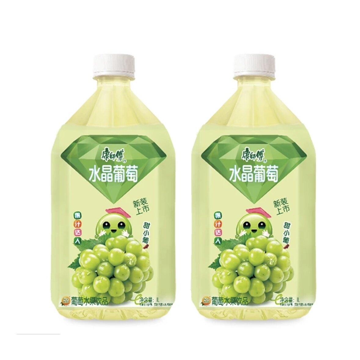 康师傅水晶葡萄康师傅水晶葡萄1L*2大瓶饮料夏日水果味饮品聚会