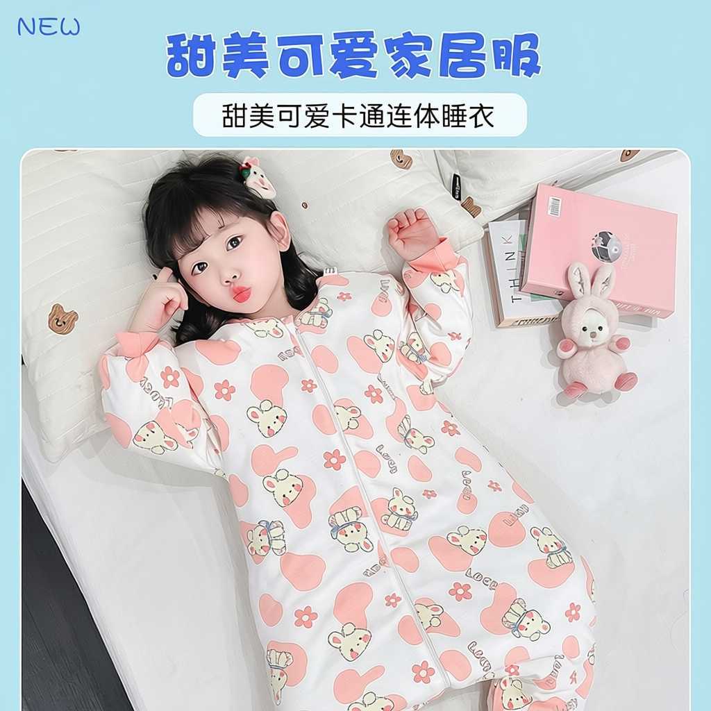 儿童婴儿睡袋加绒加厚拉