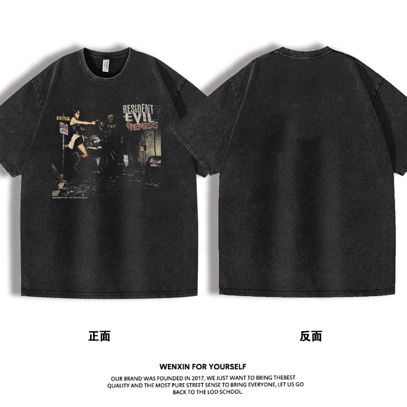 thumbnail for Resident Evil 3 Biohazard Jill Kennedy Game Unisex Cotton Printed Short-Sleeve T-Shirt Ut