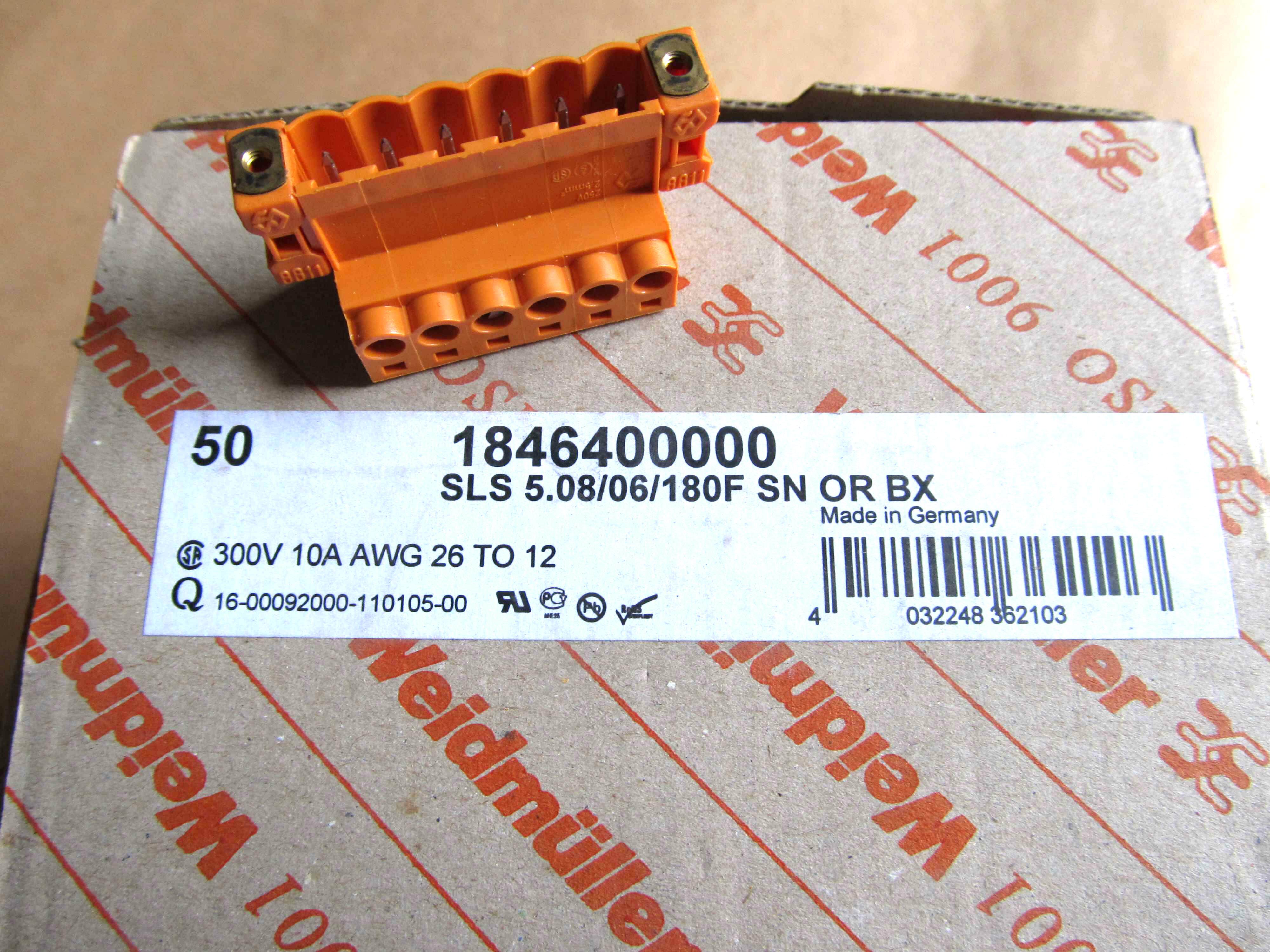 08/06/180f sn or bx 魏德米勒pcb接插件