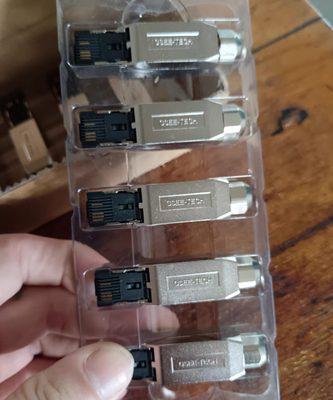 吉诺GSEE网头RJ45/GHM 每盒10个