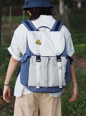 ACROSS双肩包女旅行大容量通勤电脑包男休闲学生书包旅游轻便背包