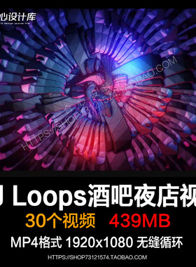 resolume官网VJ Loops酒吧夜店演艺舞台LED大屏幕背景视频素材