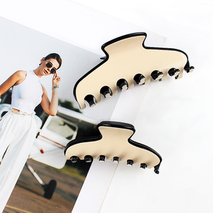 巴黎亚历山大使者中大号鲨鱼夹 百搭法国醋酸干抛光板抓夹发夹