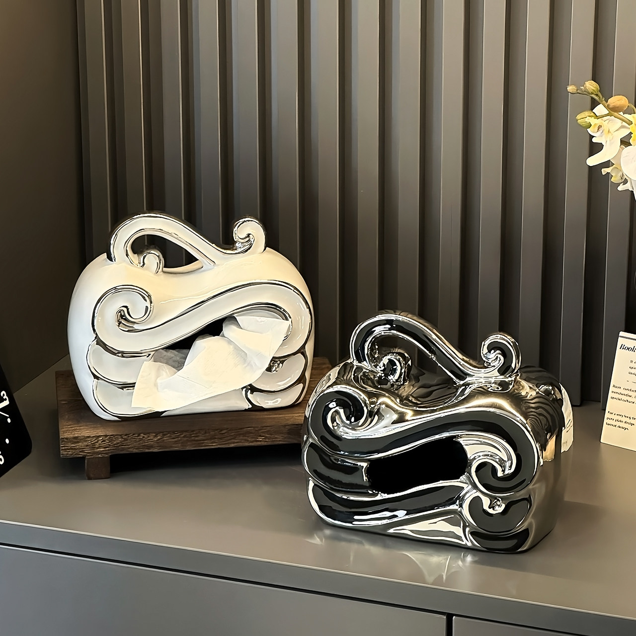 高级感陶瓷祥云纸巾盒客厅高档轻奢抽纸盒家居用茶几餐巾纸盒摆件,家居饰品,装饰纸巾盒,淘宝优惠券,粉丝福利购,淘宝优惠卷