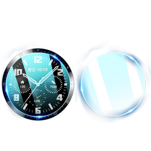 适用OPPO Watch 4 pro保护膜oppowatch S钢化膜watch3pro手表膜46mm贴膜1代41全屏幕mini覆盖42水凝二代ECG版