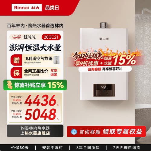 鲸吨吨恒温GC21林内小蛮腰大水量