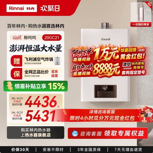 鲸吨吨恒温GC21林内小蛮腰大水量
