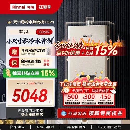 林内小蛮腰零冷水版小户型也能装
