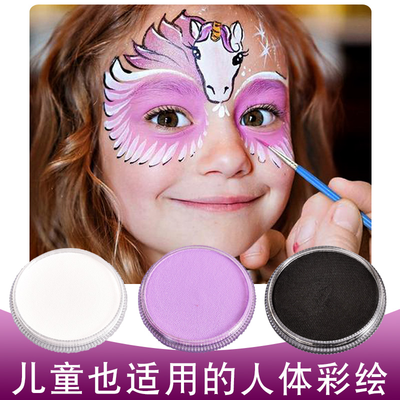 万圣节人体彩绘颜料圣诞节麋鹿妆