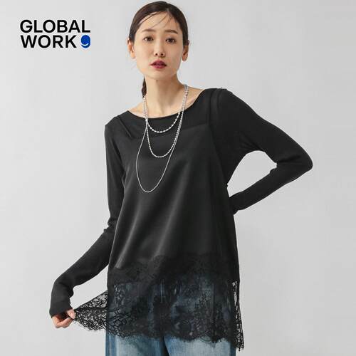 GLOBAL WORK 背心吊带女2026夏季新款纯色蕾丝无袖性感衬衣642681