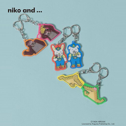niko and ...Tada Hiroshi绘本合作系列2026新款动物钥匙扣665853