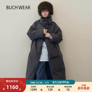 休闲立领磁吸长款 新款 厚外套641346 WEAR羽绒服女2025冬季 BUCH