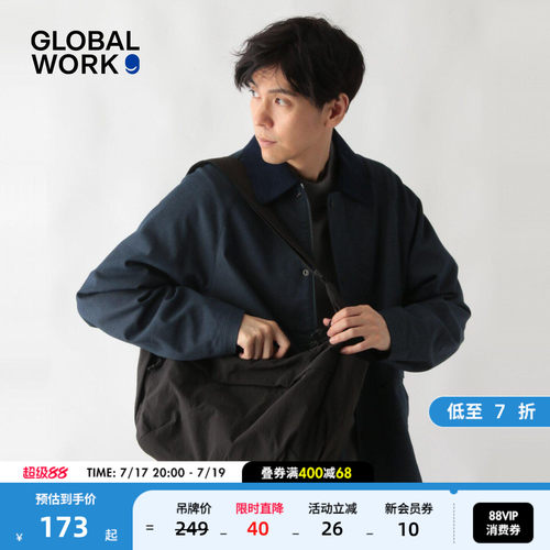 GLOBAL WORK 包袋男女同款2026新款运动健身大容量斜挎包595521