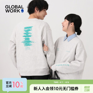 2026春季 卫衣男女同款 WORK 上衣580800 圆领情侣款 长袖 新款 GLOBAL