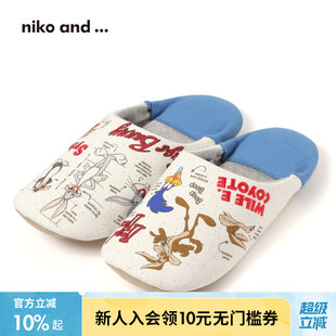 简约家用日式 拖鞋 2025新款 318638 男女通用居家鞋 and niko ...
