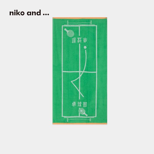 niko and ... 毛巾2025新款日式高校社团风卡通长方形面巾572153