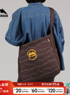 CITY CREEK单肩包女冬季复古时尚通勤大容量托特包970671