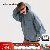 连帽衫 niko 604076 新款 活力可拆卸袖 and ...外套女2026春季