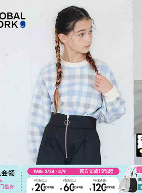 GLOBAL WORK 针织衫儿童冬季新款时尚印花流行宽松毛衣137685