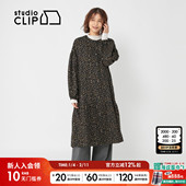 studio 简约日系两穿荷叶边长裙588482 新款 CLIP 连衣裙女2026春季