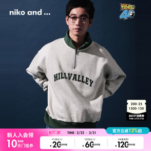 休闲长袖 niko 新款 ...回到未来合作系列2026春季 上衣582253 and