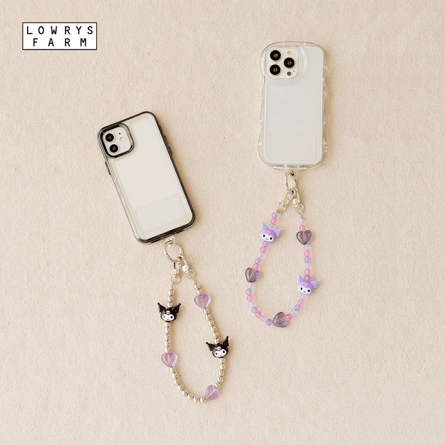 LOWRYS FARM Sanrio联名2025新款可爱库洛米便携手机挂绳594860