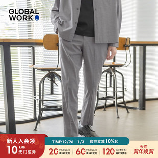 WORK休闲裤 裤 男2025夏季 简约直筒男士 子287519 新款 GLOBAL