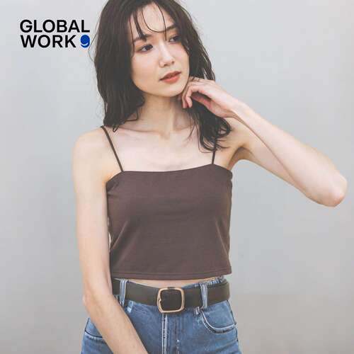 GLOBAL WORK 吊带女2026夏季新款细肩带三色打底吊带上衣625138