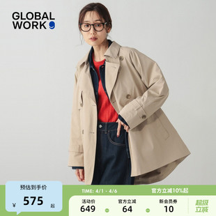 GLOBAL 风衣女2026春季 新款 气质都市通勤成熟外套601272 WORK