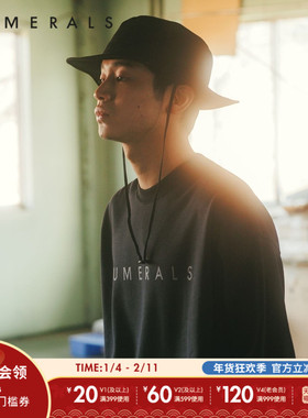 NUMERALS平顶帽男春夏季大檐基础款通勤运动遮阳帽261477