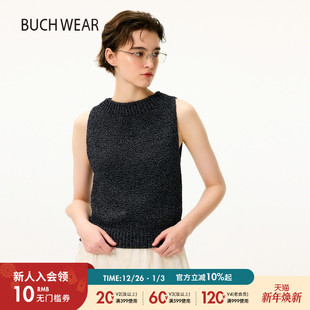 无袖 BUCH 新款 女2025年夏季 针织背心494382 WEAR针织衫