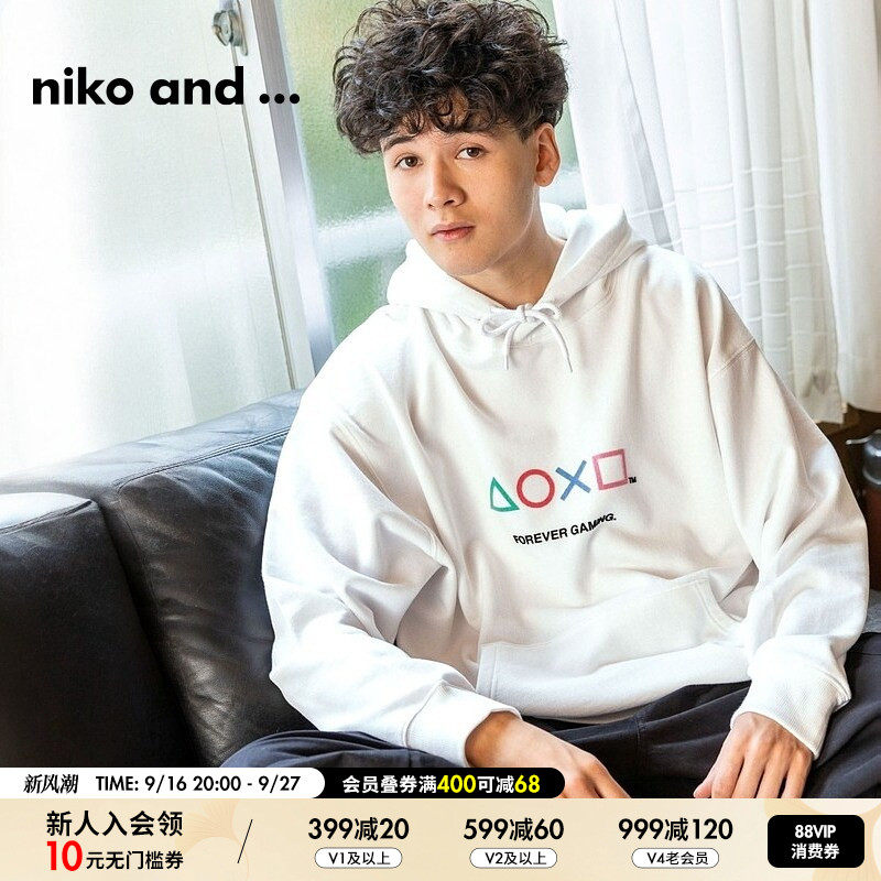 niko and ...PlayStation限定合作系列2026春季连帽卫衣男284335图片