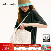 ...提包2025年新款 niko and 抽绳可调节设计感多色腋下包494786