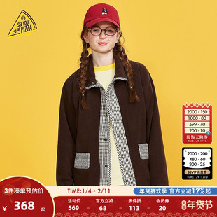 SEE YOU at PIZZAx TAKOKUMA联名系列26春季新款女款外套321009