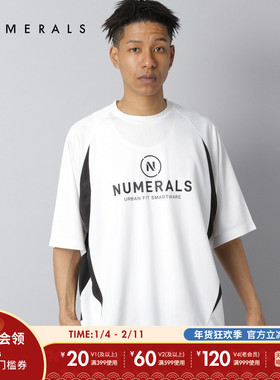 NUMERALS T恤男2025夏季新款运动休闲男士圆领短袖上衣322262