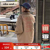 niko 刺绣巴恩风夹克棉服594036 新款 and ...那须马场系列2025冬季
