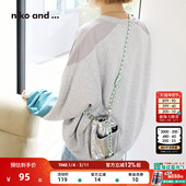 ...单肩包女新款 niko and 可爱学生纯色手提手机收纳包102022