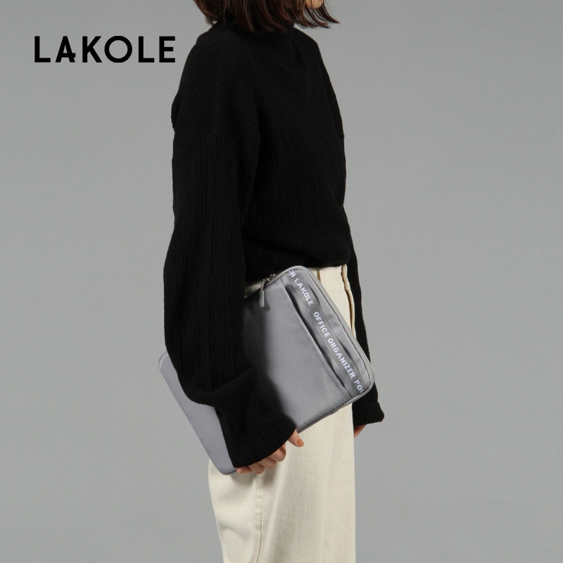 LAKOLE 收纳包2025年春季新款时尚简约平板收纳包105373