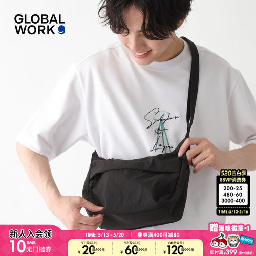 GLOBAL WORK 包袋男女同款2026新款出行便携斜挎包646382