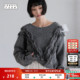 FARM针织衫 女2026春季 新款 LOWRYS 设计感两穿流苏开衫 631327