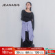 时尚 JEANASIS连衣裙女2026春季 新款 宽松休闲日系纯色长裙318866